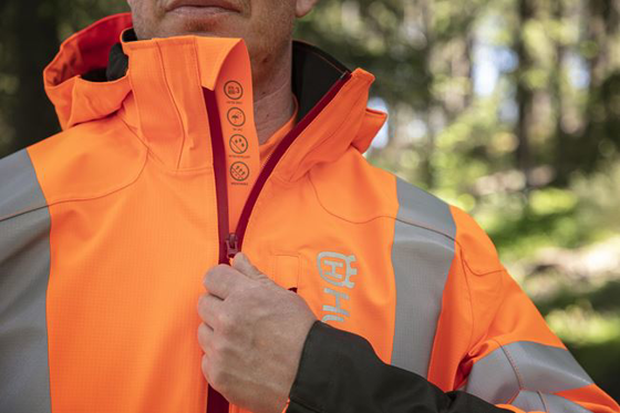 Buy Husqvarna raincoat high-viz technical -l 597662654 Wolfswinkel