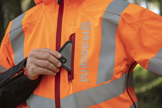 Buy Husqvarna raincoat high-viz technical -l 597662654 Wolfswinkel